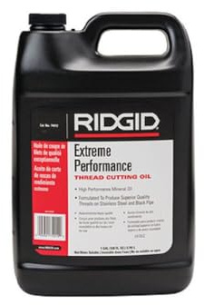 ​​RIDGID 74012 Extreme Performance Thread Cutting Oil, 1 Gal, Halogen, PCB and Chlorine-Free, Designed to Prolong Equipment Life, Cools Threads and Pipes