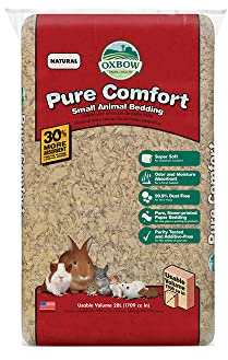 Oxbow Pure Comfort Bedding, Rabbit, Hamster, & Guinea Pig Bedding, Bunny Supplies for Litter Box, Pet Safe, 99.9% Non-Dust, Bunny Litter Box, Natural, 28 Liter Bag