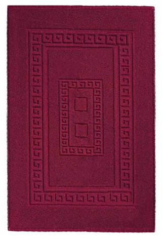 Casatessile Torino Alfombra de baño en Tejido Rizado 60x90 cm. - Bordeaux - Burdeos