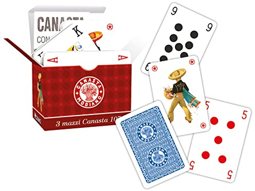 Modiano 300310 Carte Canasta 107 - 3 mazzi