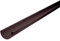 INEFA Dachrinne Kunststoff halbrund 200cm NW100 / 100mm, Dunkelbraun, Regenrinnen PVC, einfache Steckmontage, Made in Germany
