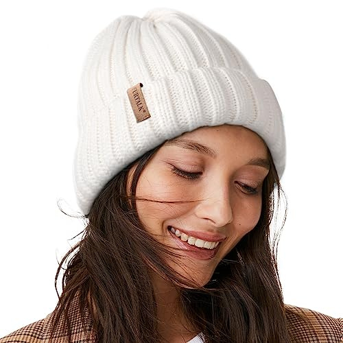 FURTALK Strickmütze aus Atmungsaktivem und Leichtem Polyacrylnitril Damen Wintermütze