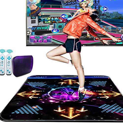 NANANA Tanzmatte, Anti-rutsch-leuchte Tanzmatte Arcade-Stil Tanzspiele, Anti Slip Dance Revolution Pad Matte Tanzen Schritt für Pc Tv Hottest Party Game Zubehör(somatosensorisches 3D),D
