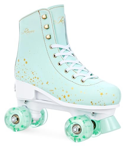 RAVEN Rollschuhe Roller Skates für Kinder Erwachsene Mädchen Damen verstellbar (Noa Mint, 39-42 (25-26,5cm))