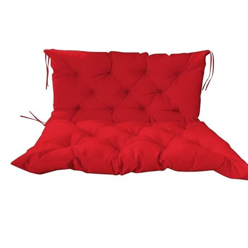 XHHBS Swing Replacement Seat Cushions for Outdoor Loveseat Glider Patio Swing Glider Rocking Chair Bench (Color : Red, Size : 150 * 100/60in*40in)