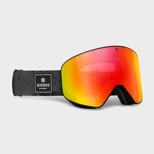 SIROKO - Snowboard- und Skibrillen OTG GX WhistlerLeuchtendes Orange/Schwarz