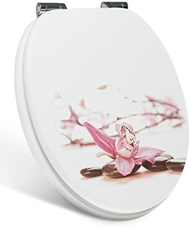Xonic Design WC-Sitz - Premium Klo-Deckel - Toilettensitz mit Absenkautomatik - hochwertige Klobrille mit Motiv (MDF124)
