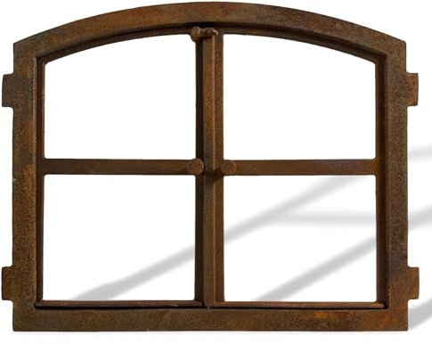 aubaho Stallfenster Eisenfenster zum Öffnen Scheunenfenster Rost Eisen 58cm Antik-Stil