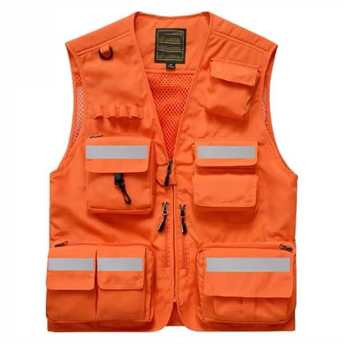 BIVVI Reflektierende Sicherheitsweste für die Arbeit, Sicherheitsweste, Fahrerjacke, reflektierender Motor, hohe Sichtbarkeit, fluoreszierend