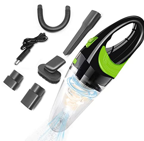 ENCHE Aspirabriciole Senza Fili - 4000pa di Potente Aspirazione Aspirapolvere per Auto, Aspirapolvere Portatile USB Ricaricabile Leggero per Casa, Auto e Animali Domestici