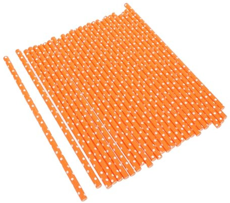 Healeved 100pcs Paper Straws for Party Decoration Drink Straws Unique Design for Birthday Theme Party and Art Crafts