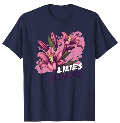 Hübsche Lilien Blumen für eine gesunde Stimmung T-Shirt