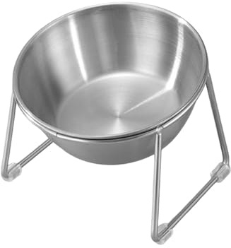MagiDeal Ciotola per Gatti rialzata per Animali Domestici, Ciotola per Acqua Antiscivolo Creativa, Contenitore per Cani di Piccola Taglia da Interno, Camera da, Ciotola Singola Rotonda