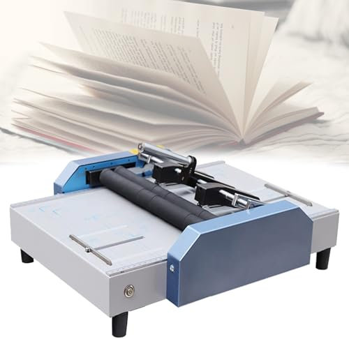 ERSINIAN Agrafeuse électrique pour livrets, 70 W, plieuse Automatique, Format Max. 31,5 x 44,9 cm, pour la Maison, l'école et Le Bureau, 200 à 300 livrets/Heure