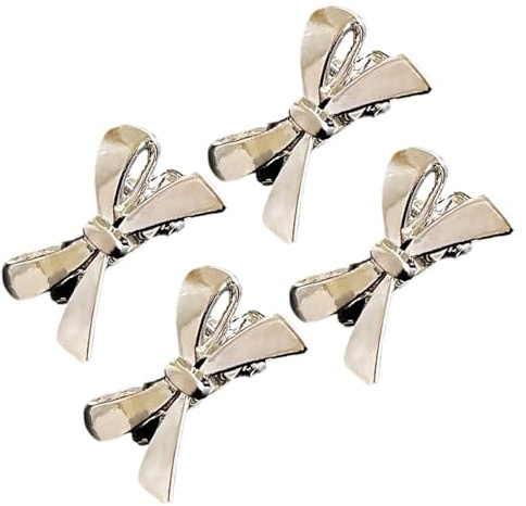 Lot de 4 épingles à cheveux tendance pour frange latérale - Prise en main sûre - Convient pour les activités de plein air - Pour bal de fin d'année, événement - Pince à cheveux invisible pour frange