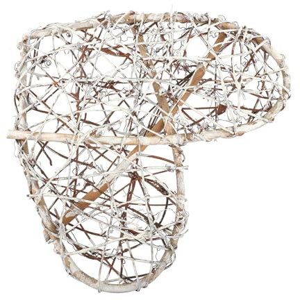 MOTHNUR de Ratán Natural Forma de Corazón para Decoración DIY Colgante Decorativo para Puertas de Entrada Guirnalda Artesanal Flexible y Resistente para Manualidades y Adornos Navideños
