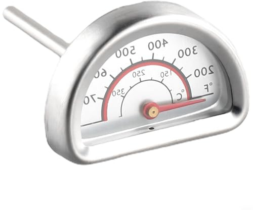 Termometro di ricambio in acciaio inox per barbecue con indicatore di calore con gamma 0-400 °C per barbecue a gas modelli 463224611/463224912/463225312/463231711/463243812