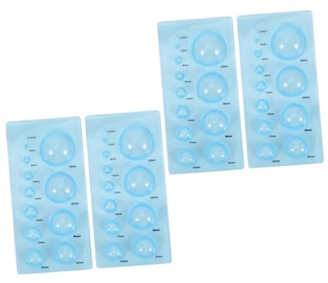 GALPADA 4 piezas Molde para Filigrana de Papel Herramienta Ligera y Práctica para Manualidades Molde Esférico para Macetas y Flores Apto para Principiantes y Profesionales