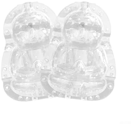 Jonikuper Paquete de 2 moldes moldeadores de verduras y frutas para plantar en jardín, formas de cultivo de plástico transparente de 5 cm para calabazas y productos, compatibles con patio y patio