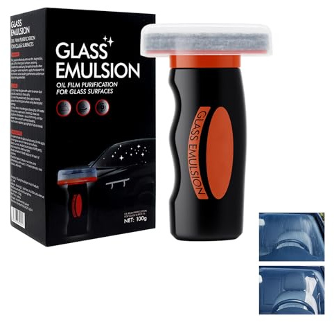 KUIRUNRX® Oil Film Cleaning, Brosse de Nettoyage de Film D'huile Automobile Multifonctionnelle, Nettoyant Puissant pour Pare-brise et déshuileur pour Vitres, Pare-brise (100g)