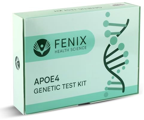 APOE4 Gene Test Kit: At-Home DNA Brain Health & Cognitive Genetic Analysis – Easy Cheek Swab – Personalized Genetic Insights – CLIA-Certified Lab