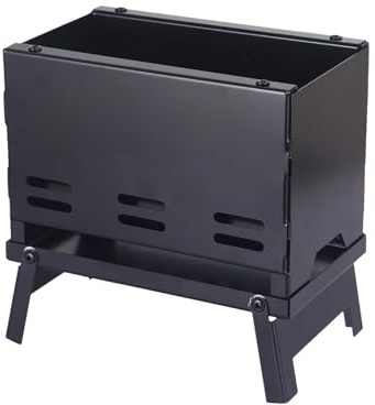 Portable Charcoal BBQ Grill - Folding Outdoor Charcoal Barbecue Perfect for Picnics Gardens Camping and Outdoor Parties - Compact and Easy to Use