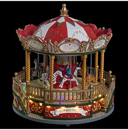 Feeric Lights et Christmas - Village de noël carrousel animé 14 LED + transfo