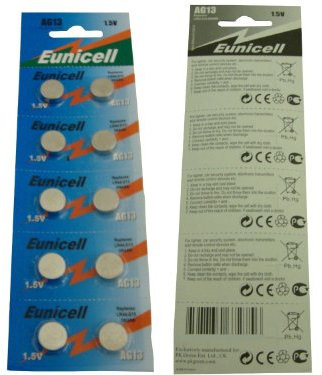 Pile monouso a bottone AG13 LR44 - A76 L1154 SR44 G13 357 - 1.5V