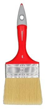 SAVY Pinceau plat bi-matière toute peinture, mate, velours et satinée larg.80mm