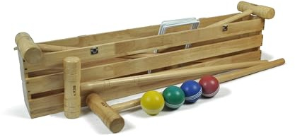 Bex Pro 4 Hammer in Holzbox Krocket-Set – Braun