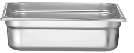 HENDI Contenitore Gastronorm, GN 2/3, resistenza termica -40 °C a 300 °C, compatibile con i forni a convezione, frigoriferi, bagno María, chafing dishes, 9L, 354x325x(H)100mm, acciaio inox 18/10