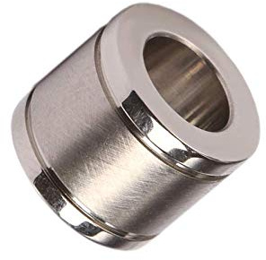 Gold77.de Beads Perlen Bart Perle Edelstahl DIY Metall Großloch 7mm CNC Firestone Beads Nr. 23 Designperle