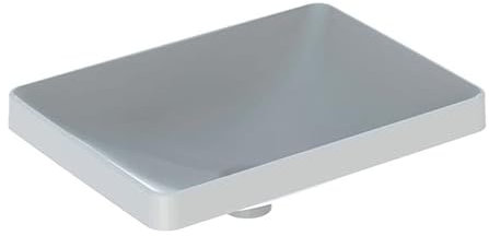 Geberit VariForm Einbauwaschtisch rechteckig, 550x400mm, ohne Hahnloch, ohne Überlauf, Farbe: Weiß - 500.739.01.2