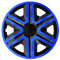 Set di 4 copricerchi Action nero/blu 14 pollici