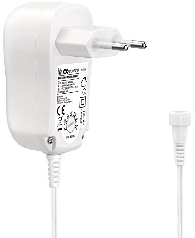 conecto Fuente de alimentación Universal, Ahorro de energía, con 8 adaptadores, Interruptor Giratorio 3V - 12V, máximo 1000mA, Blanco