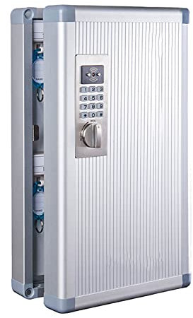 Verbessern Sie den Schlüsselkasten mit elektronischem Schloss, Schlüsseltresor, Schließfach, Kombinationsschloss, an der Wand befestigter Schlüsselschrank, Schlüsseltresor-Aufbewahrungsbox aus Alumini