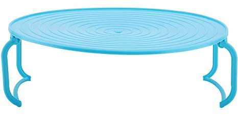 Rejilla para Bandejas de Horno de Microondas Rejilla para Bandejas Multifuncional Rejilla para Bandejas de Cocción de Horno de Microondas de Plástico Multifuncional Rejilla para (Azul)