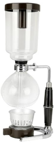 FUYTERY Siphon-Kaffeemaschine, manuelle Kaffeezubereitung, Tisch-Glas-Siphon-Vakuum-Kaffeemaschine (5 Tassen (500 ml))