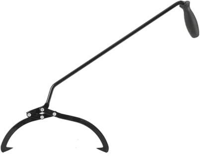 Lfhelper Handpackzange Packzange 10 Zoll Klauenöffnung Forst Holzzange Vorlieferzange Handhebezange Holzgreifer Schleppzange Griff 90° Hilfswerkzeug zum Heben für kleinere Baumstämme Rundhölzer Hölzer