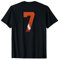 Nummer 7 Rückseite – American Football Trikot nummeriert T-Shirt