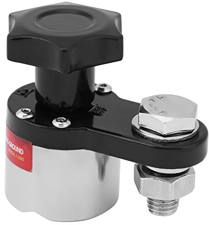 Miskall Morsetti per Saldatura, 200A Morsetto per Saldatura Magnetica Morsetto per Messa a Terra Connettore Magnete Saldatrice Industriale per Saldatrice
