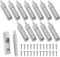 BlinBlin Damper Buffers, 12 X Kitchen Cabinet Door Drawer Soft Quiet Close Closer Damper Buffers + 24 Screws, Door Damper Buffers for Kitchen Cabinet, Drawers, Cupboards, Doors