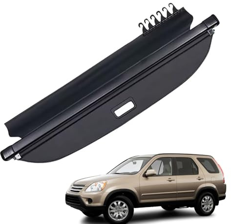 Laderaumabdeckung für Honda CR-V 2 CRV rd 2002-2006 2003 2004 2005 Frachtabdeckung Kofferraum Schutz Abdeckung Cargo Cover Ausziehbar Kofferraumabdeckung Rollo Kofferraumschutz