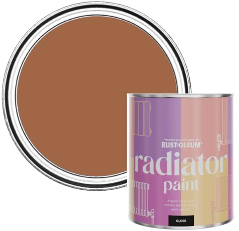 Rust-Oleum Heat-Resistant Radiator Paint in Gloss Finish - Cinnamon 750ml
