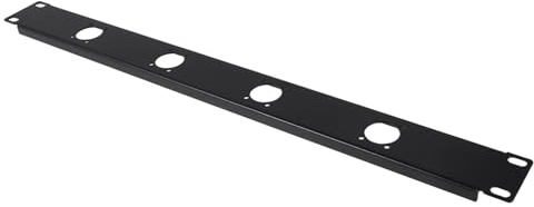 ULTECHNOVO Audio Patch Panel Rack Mount Patch Plate Xlr Ports Hinged Design for Easy Access for Network Cabinet Audio Setup Includes Wire Management for Organized Connections