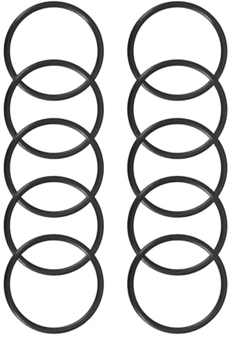 ROWORKX 10Pcs Nitrile Rubber O-Rings - 32mm OD x 28mm ID x 2mm Width Sealing Gaskets for Hose, Faucet, Plumbing, Automotive and General Repair Applications | NBR Material, Oil and Wear Resistant, For Hose, Faucet, Plumbing, Automotive and General Repair, Black