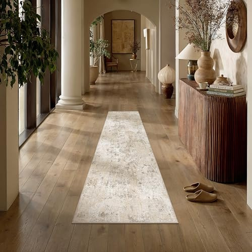 PureCozy Alfombra Pasillo 60x180cm Beige Lavable
