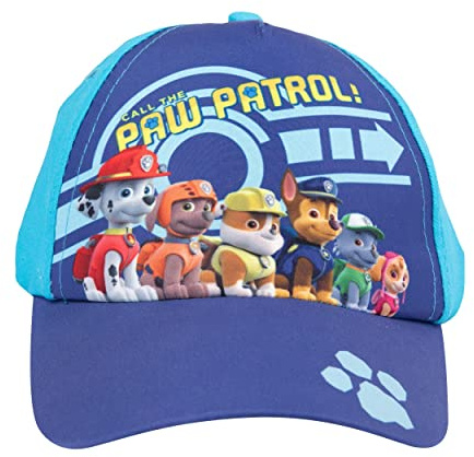 United Labels Paw Patrol Cap für Kinder, Call the, Blau, Basecap verstellbar, Kappe für Jungen und Mädchen