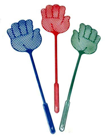 Prima 3 Pack FLY SWATTER INSECT BUG MOSQUITO WASP SWAT KILLER PLASTIC SWATTER