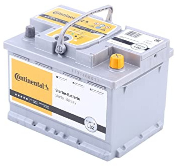Continental 2800012020280 Starter Starterbatterie 60Ah 12V 580A SLI DIN/ISO LB2 Kompatibel mit OPEL Corsa D Schrägheck S07 ZAFIRA B A05, FORD Fiesta Mk6 Schrägheck JA8, JR8 FOCUS III Turnier, BMW | Kompatibel mit: ALFA ROMEO 145, 146, AUDI 100 C1 Stufenheck, 100 C2 Avant, 100 C2 Stufenheck, 100 C3 Avant, 100 C3 Stufenheck